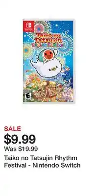 Game Stop Taiko no tatsujin rhythm festival - nintendo switch offer
