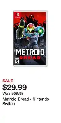 Game Stop Metroid dread - nintendo switch offer