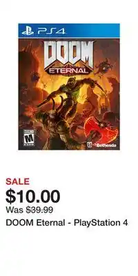 Game Stop Doom eternal - playstation 4 offer