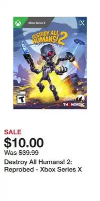 Game Stop Destroy all humans! 2: reprobed - xbox series x offer