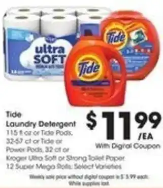 Kroger Tide Laundry Detergent offer