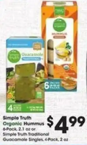 Kroger Simple Truth Organic Hummus offer