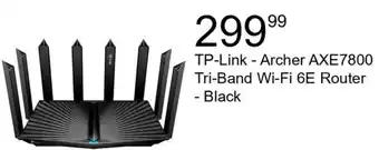 Best Buy TP-Link - Archer AXE7800 Tri-Band Wi-Fi 6E Router - Black offer