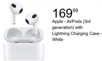 Best Buy Apple - AirPods (3rd generation) with Lightning Charging Case - offer