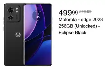 Best Buy Motorola - edge 2023 256GB (Unlocked) - Eclipse Black offer