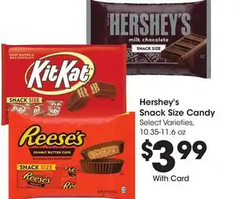 Ralphs Hershey's snack size candy offer