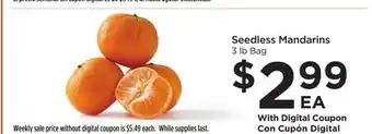 Food 4 Less Seedless mandarins offer