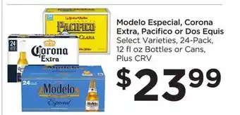 Food 4 Less Modelo especial, corona extra, pacifico or dos equis offer