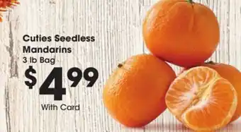 Ralphs Cuties seedless mandarins offer