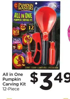 Food 4 Less All in one pumpkin carving kit offer
