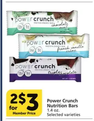 Albertsons Power crunch nutrition bars offer