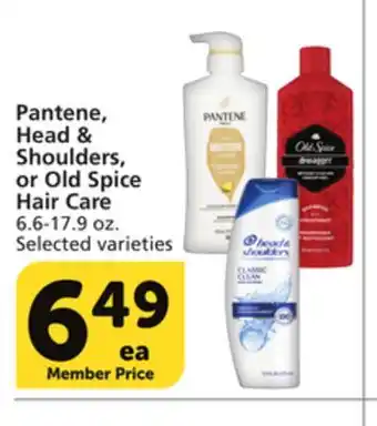 Albertsons Pantene, head & shoulders, or old spice hair care offer