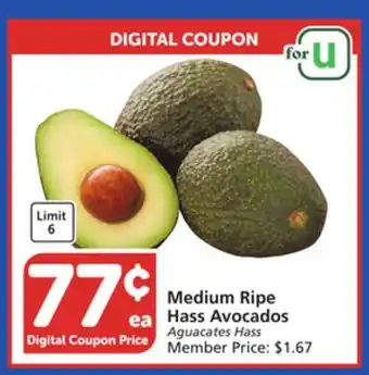 Albertsons Medium ripe hass avocados offer