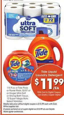 Ralphs Tide liquid laundry detergent offer