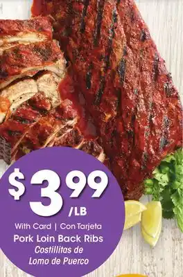 Ralphs Pork loin back ribs offer