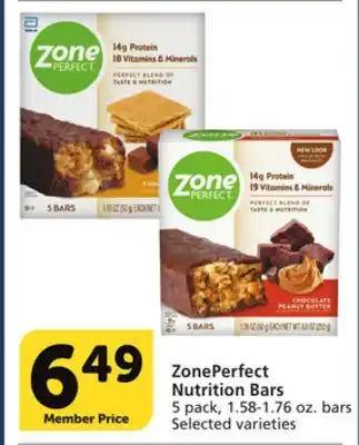Albertsons Zoneperfect nutrition bars offer
