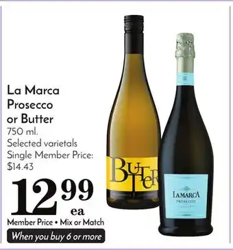 Pavilions La marca prosecco or butter offer