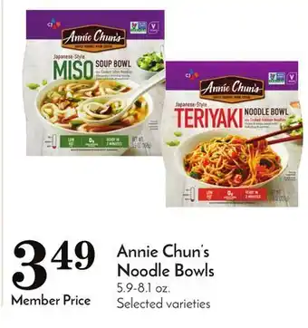 Pavilions Annie chun's noodle bowls offer