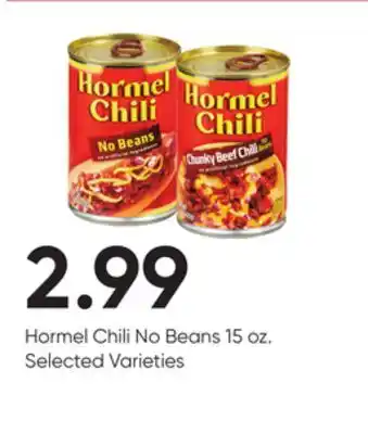 Stater Bros Hormel chili no beans offer