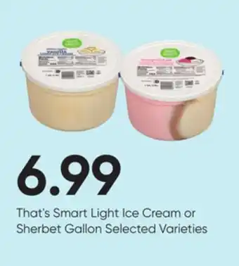 Stater Bros That's smart light ice cream or sherbet offer