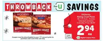 Vons Digiorno rising crust pizza offer