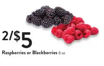 Fresh Thyme Raspberries or blackberries offer
