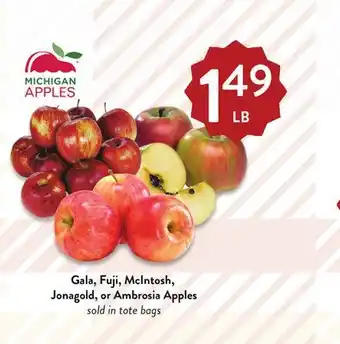 Fresh Thyme Gala,fuji,mcintosh,jonagold or ambrosia apples offer