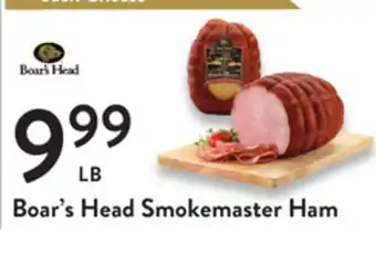 Fresh Thyme Boar's head smokemaster ham offer