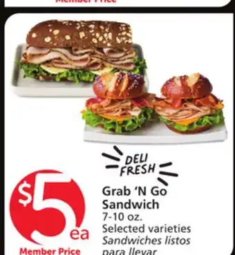 Vons Grab'n go sandwich offer