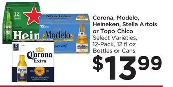 Food 4 Less Corona, modelo, heineken, stella artois or topo chico offer