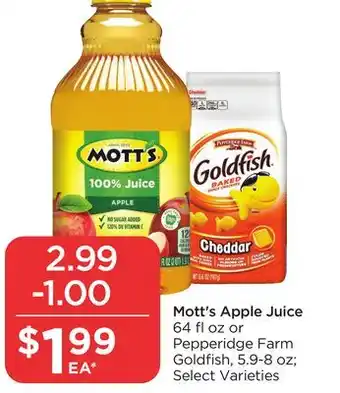 Food 4 Less Mott's apple juice offer