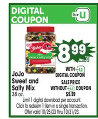 Jewel-Osco Jojo sweet and salty mix offer