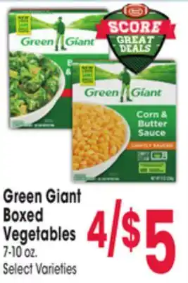 Jewel-Osco Green giant boxed vegetables offer