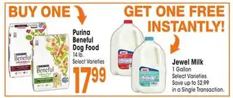 Jewel-Osco Purina beneful dog food offer