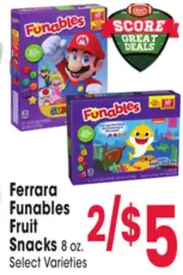 Jewel-Osco Ferrara funables fruit snacks offer