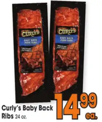 Jewel-Osco Curly's baby back ribs offer