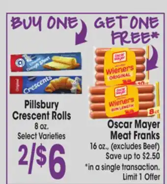 Jewel-Osco Pillsbury crescent rolls offer