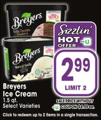 Jewel-Osco Breyers ice cream offer