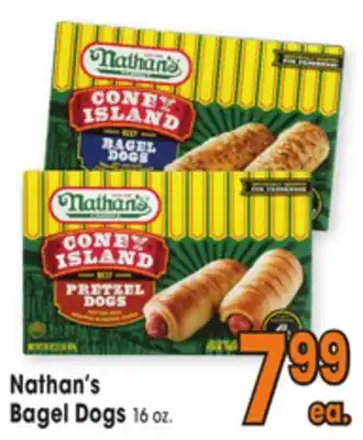 Jewel-Osco Nathan's bagel dogs offer