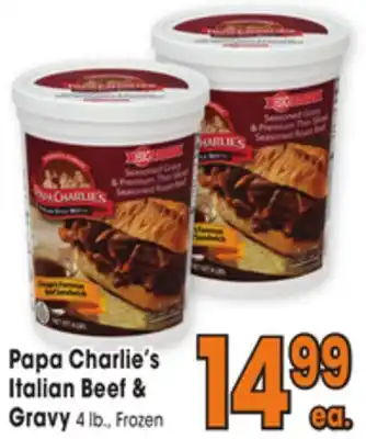 Jewel-Osco Papa charlie's italian beef italian beef & gravy offer