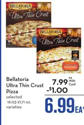 Mariano's Bellatoria ultra thin crust pizza offer