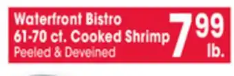 Jewel-Osco Waterfront bistro 61-70 ct. cooked shrimp offer