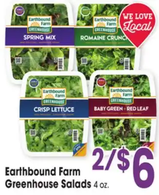 Jewel-Osco Earthbound farm greenhouse salads offer
