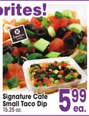Jewel-Osco Signature cafe small taco dip offer