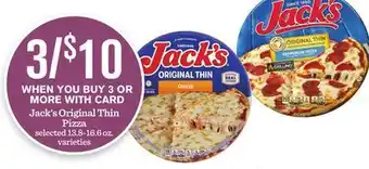 Mariano's Jack's original thin pizza offer