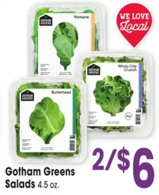 Jewel-Osco Gotham greens salads offer