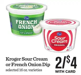 Mariano's Kroger sour cream or french onion dip offer