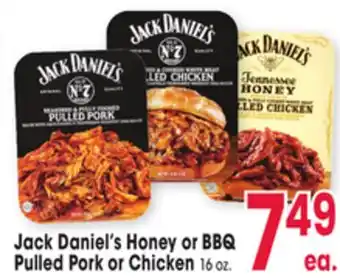 Jewel-Osco Jack daniel's honey or bbq pulled pork or chicken offer