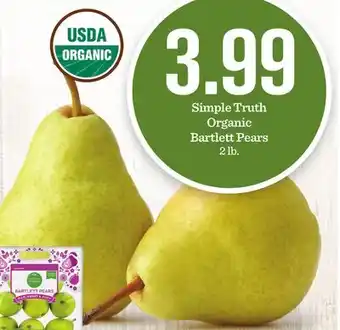 Mariano's Simple truth organic bartlett pears offer