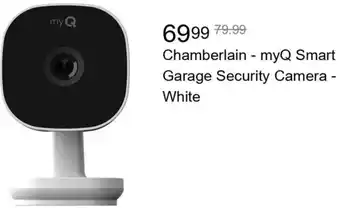 Best Buy Chamberlain - myQ Smart Garage Security Camera - White offer